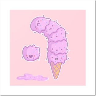 Super Cute Ice Cream Disaster Posters and Art